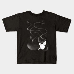 Black hair Kids T-Shirt